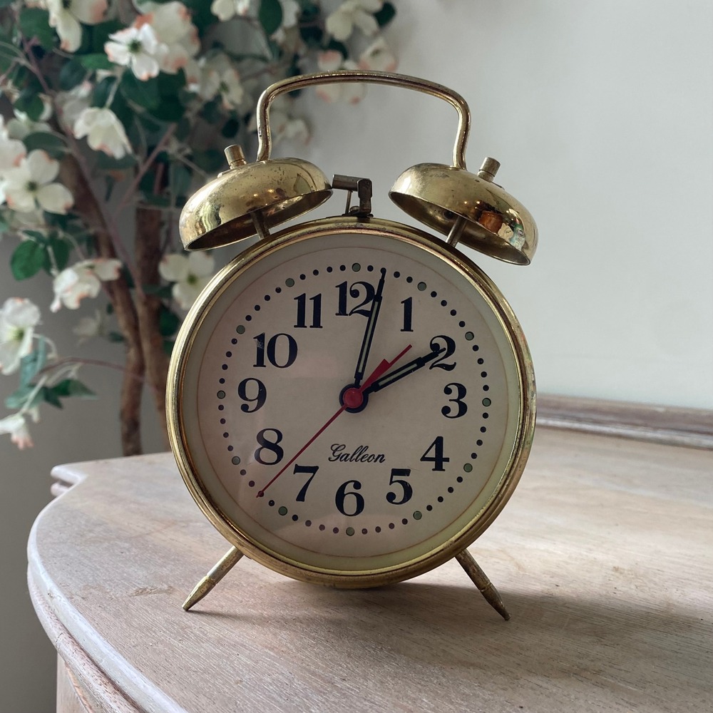 Vintage Metal Twin Bell Alarm Clock